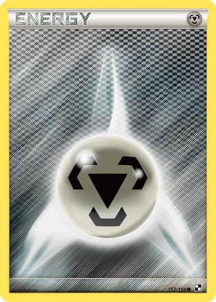 Metal Energy (Basic) 112 - Reverse Holofoil Black and White - Common