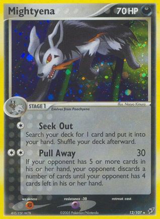 Mightyena 012 - Reverse Holofoil Deoxys - Holo Rare