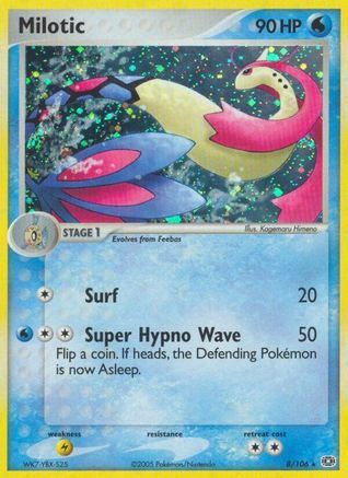 Milotic 008/106 - Reverse Holofoil Emerald - Holo Rare