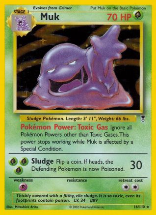 Muk 016 - Reverse Holofoil Legendary Collection - Holo Rare