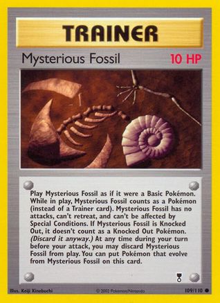 Mysterious Fossil 109/110 - Reverse Holofoil Legendary Collection - Common