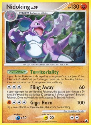 Nidoking 029 Rising Rivals - Rare