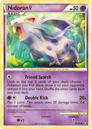 Nidoran F 069 - Reverse Holofoil Triumphant - Common