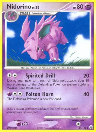 Nidorino 057 - Reverse Holofoil Secret Wonders - Uncommon