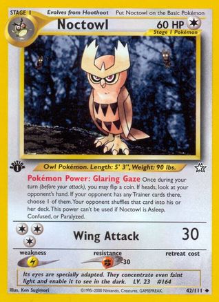 Noctowl 042/111 - 1st Edition Neo Genesis - Uncommon
