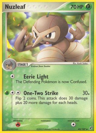 Nuzleaf 043 - Reverse Holofoil Deoxys - Uncommon