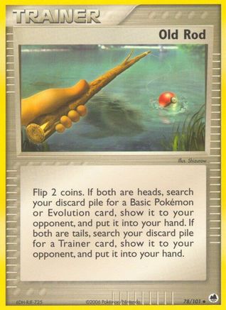 Old Rod 078 - Reverse Holofoil Dragon Frontiers - Uncommon