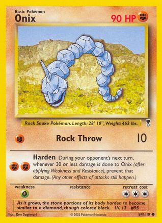 Onix 084/110 - Reverse Holofoil Legendary Collection - Common