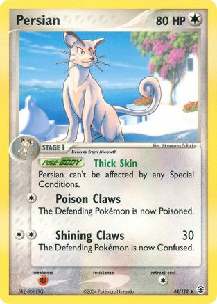 Persian 044 - Reverse Holofoil FireRed & LeafGreen - Uncommon