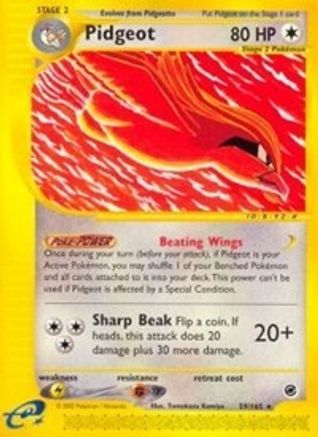 Pidgeot (59) 059 - Reverse Holofoil Expedition - Rare
