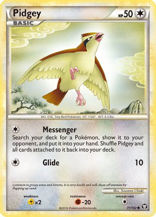 Pidgey 071/102 Triumphant - Common