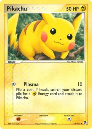 Pikachu 074/112 FireRed & LeafGreen - Common