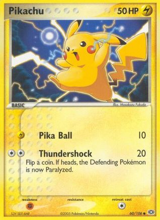 Pikachu 060/106 Emerald - Common