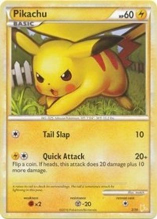 Pikachu (#2) 002 HGSS Trainer Kit Gyarados & Raichu - Common