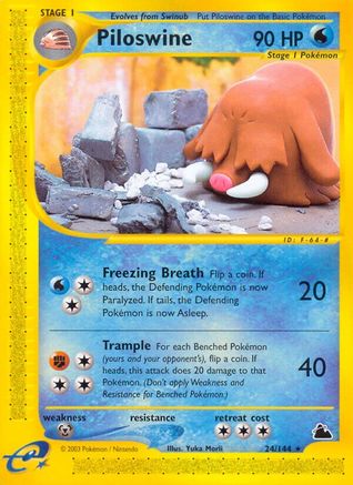 Piloswine (24) 024 Skyridge - Rare