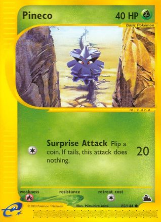 Pineco (85) 085 - Reverse Holofoil Skyridge - Common