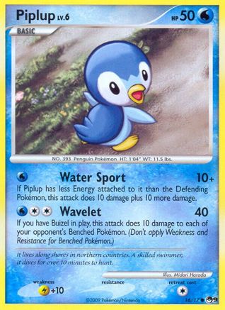 Piplup 016/017 POP Series 9 - Common