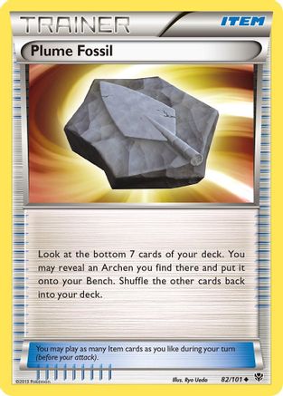 Plume Fossil 082/101 - Reverse Holofoil Plasma Blast - Uncommon
