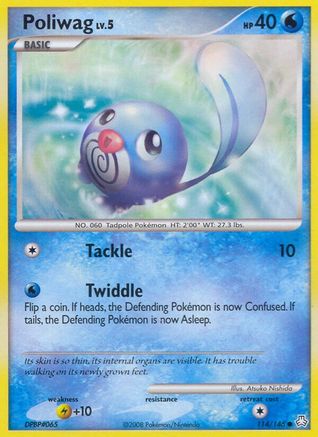 Poliwag 114 - Reverse Holofoil Legends Awakened - Common