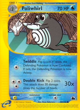 Poliwhirl 088 - Reverse Holofoil Skyridge - Common