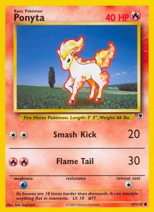 Ponyta 087/110 - Reverse Holofoil Legendary Collection - Common