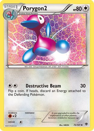 Porygon2 073 - Reverse Holofoil Plasma Blast - Uncommon