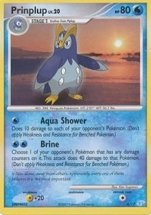 Prinplup 006 DP Trainer Kit Manaphy & Lucario - Common