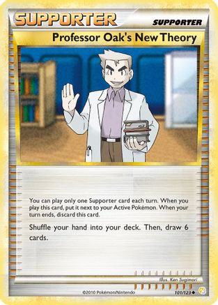 Professor Oak's New Theory 101/123 HeartGold SoulSilver - Uncommon