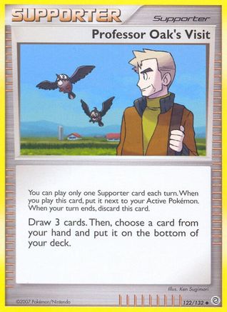 Professor Oak's Visit 122 - Reverse Holofoil Secret Wonders - Uncommon