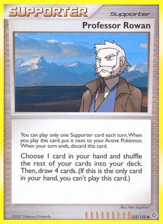 Professor Rowan 123 - Reverse Holofoil Secret Wonders - Uncommon