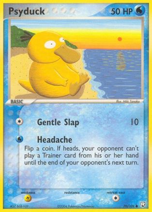Psyduck 070/109 - Reverse Holofoil Team Rocket Returns - Common