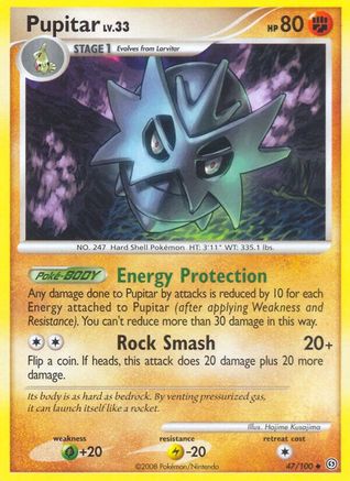 Pupitar 047/100 - Reverse Holofoil Stormfront - Uncommon