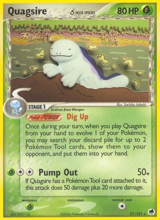 Quagsire (Delta Species) 021/101 Dragon Frontiers - Rare