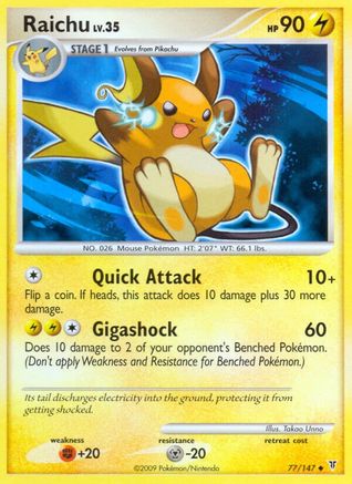 Raichu 077 - Reverse Holofoil Supreme Victors - Uncommon