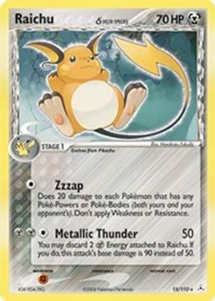Raichu (Delta Species) 015/110 - Reverse Holofoil Holon Phantoms - Holo Rare