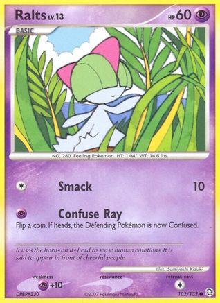 Ralts 102/132 - Reverse Holofoil Secret Wonders - Common
