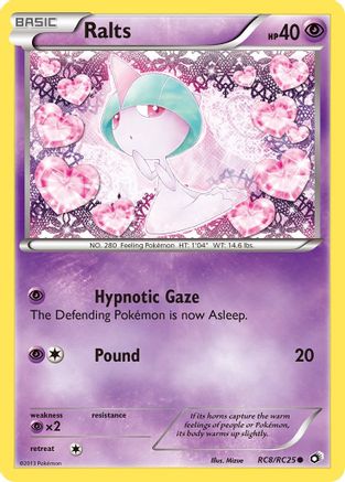 Ralts RC8/RC25 - Holofoil Legendary Treasures Radiant Collection - Common