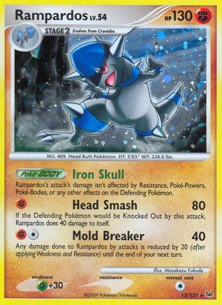 Rampardos 013 - Reverse Holofoil Platinum - Holo Rare