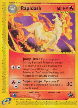 Rapidash (51) 051/53 WoTC Promo - Promo