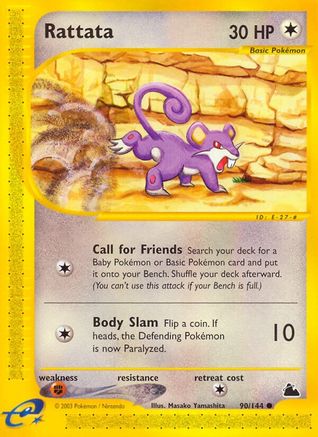 Rattata 090 Skyridge - Common