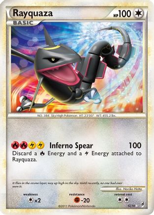 Rayquaza (Shiny) SL10 - Holofoil Call of Legends - Shiny Holo Rare