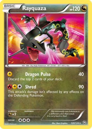 Rayquaza 128 - Holofoil Dragons Exalted - Secret Rare