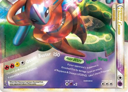 Rayquaza & Deoxys Legend (Bottom) 090 - Holofoil Undaunted - Ultra Rare