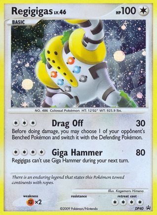 Regigigas DP40 - Holofoil Diamond and Pearl Promos - Promo