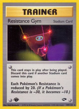 Resistance Gym 109/132 - 1st Edition Gym Challenge - Rare
