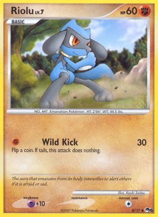 Riolu 008 - Holofoil POP Series 6 - Uncommon
