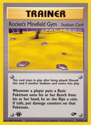 Rocket's Minefield Gym 119/132 - 1st Edition Gym Challenge - Uncommon