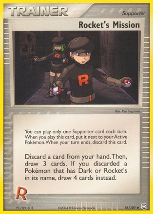 Rocket's Mission 088/109 - Reverse Holofoil Team Rocket Returns - Uncommon