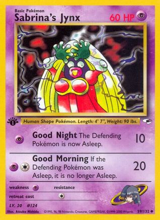 Sabrina's Jynx 059/132 - 1st Edition Gym Heroes - Uncommon
