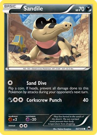 Sandile 064 - Reverse Holofoil Dark Explorers - Common